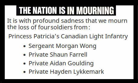 Canada Mourns Tragic Loss of Soldiers